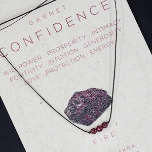 Dainty Garnet Choker Necklace. Heart Chakra Jewelry