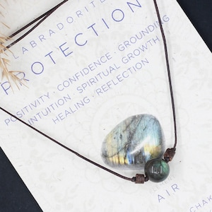 Labradorite choker necklace/Cord choker/Labradorite crystal choker/Protection necklace/Labradorite crystal/Bead choker/Crown chakra necklace