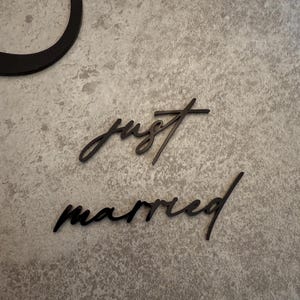 Caketopper Cakecharm "just married"