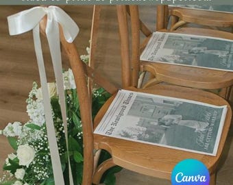 Wedding Newspaper Template