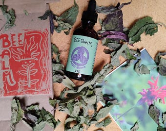 Bee Balm Collection : tea, tincture, greeting card