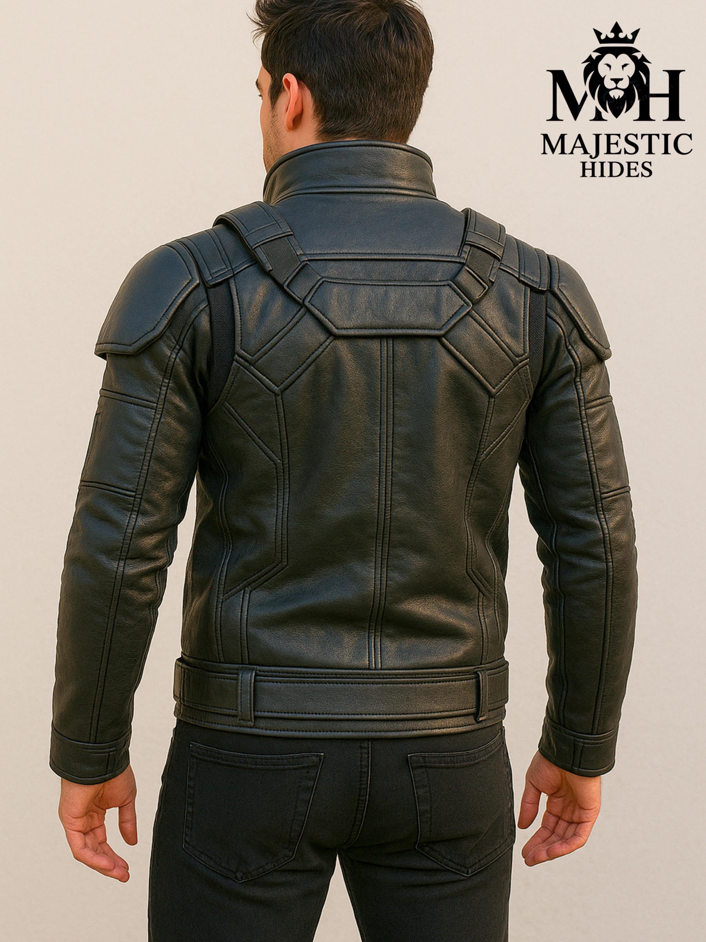 Mech Walker Flight Jacket – Cyber Tactical Leather Wear | Ai