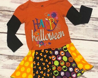 Size 3T, Mommy's Little Pumpkin Upcycled Knit Dress, ready to ship, Halloween