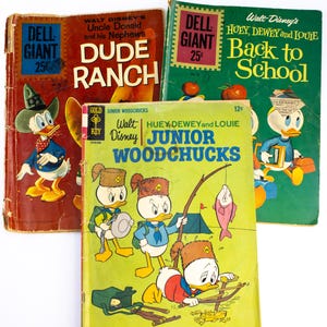 Vintage Donald Duck Comic Book Lot: Dell & Gold Key, 1961-66