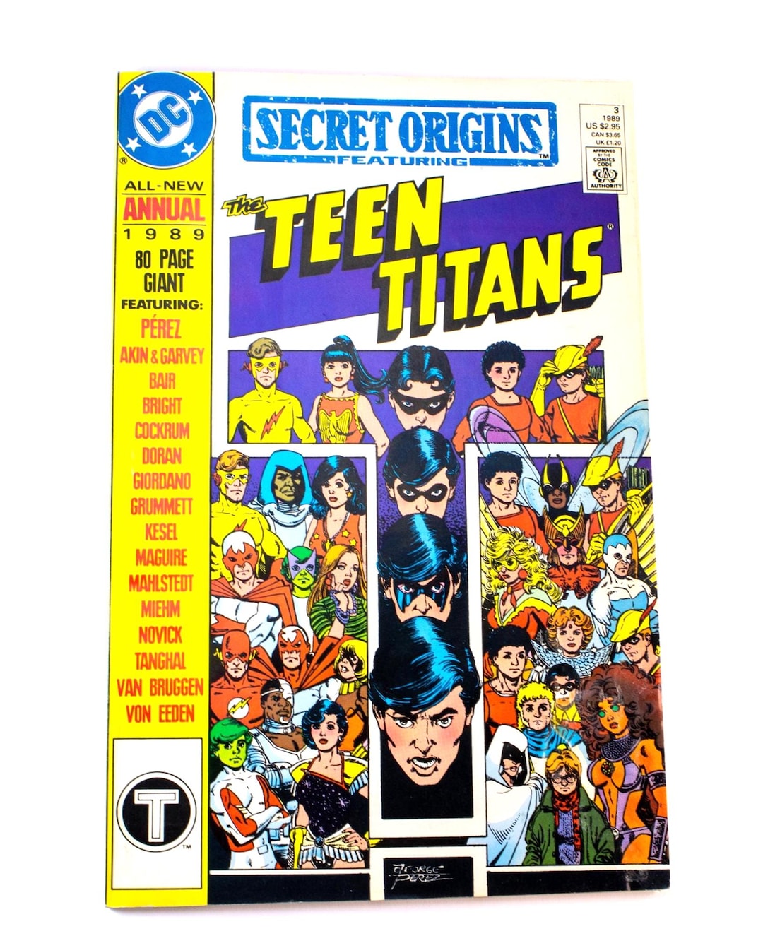1989 DC Secret Origins Annual #3 Teen Titans 80-page Giant Bronze Age ...