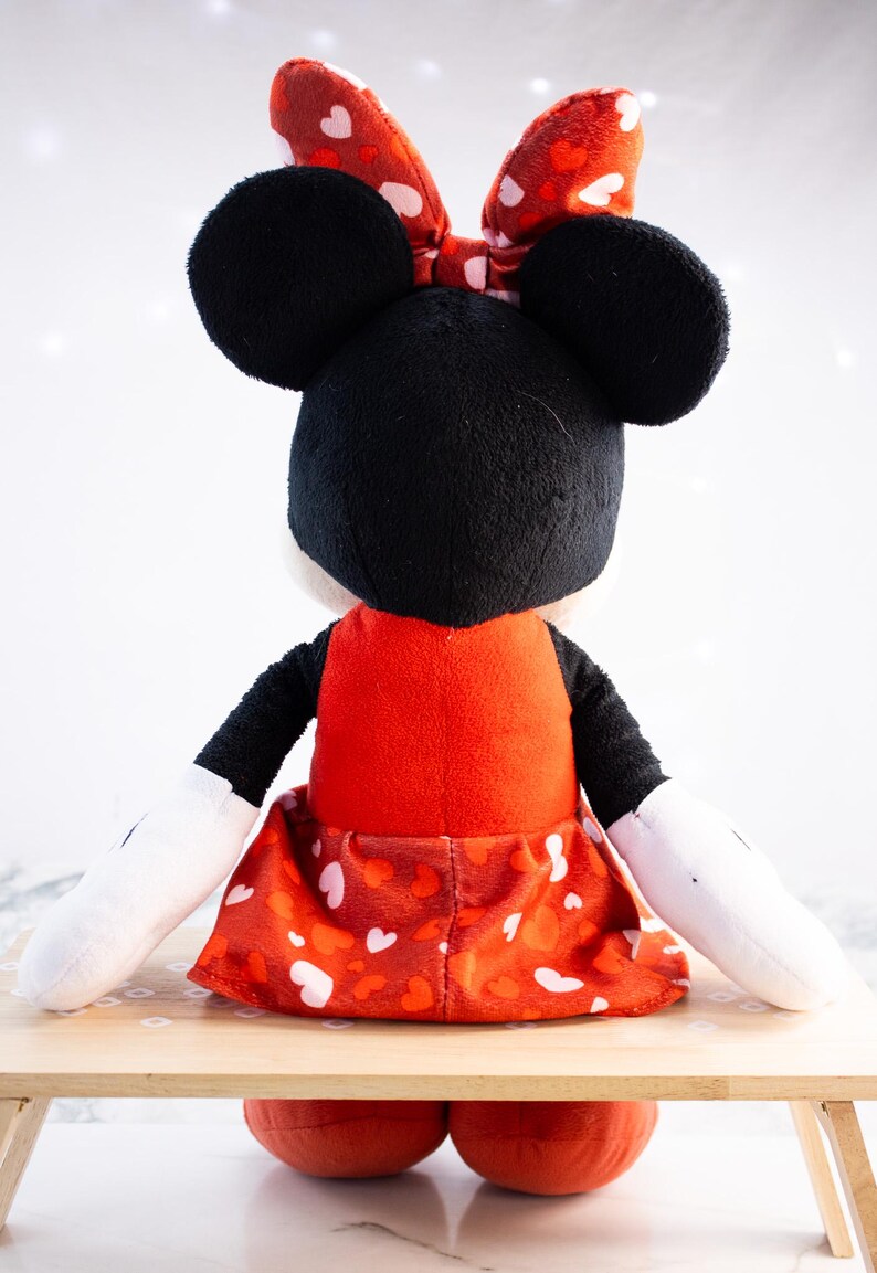 Disney Minnie Mouse Hearts Valentine Plush 14" Just Play Licensed Stuffed Animal image 10