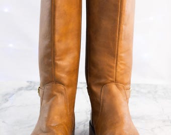 Botas de montar Golden Autumn – Talla juvenil 5 – Color miel y coñac