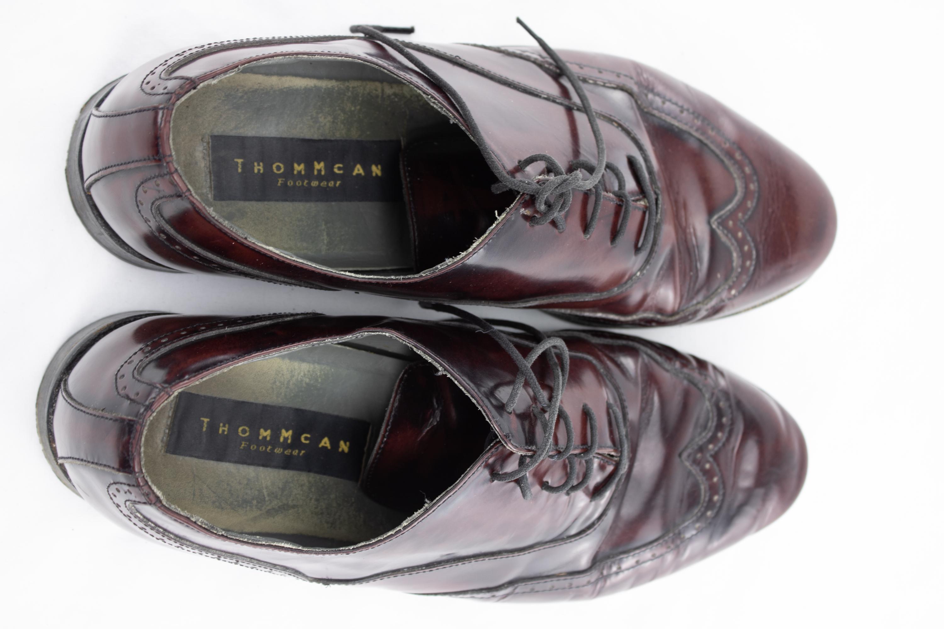 Vintage Thom Mcan Burgundy Leather Oxford Wingtips | Men