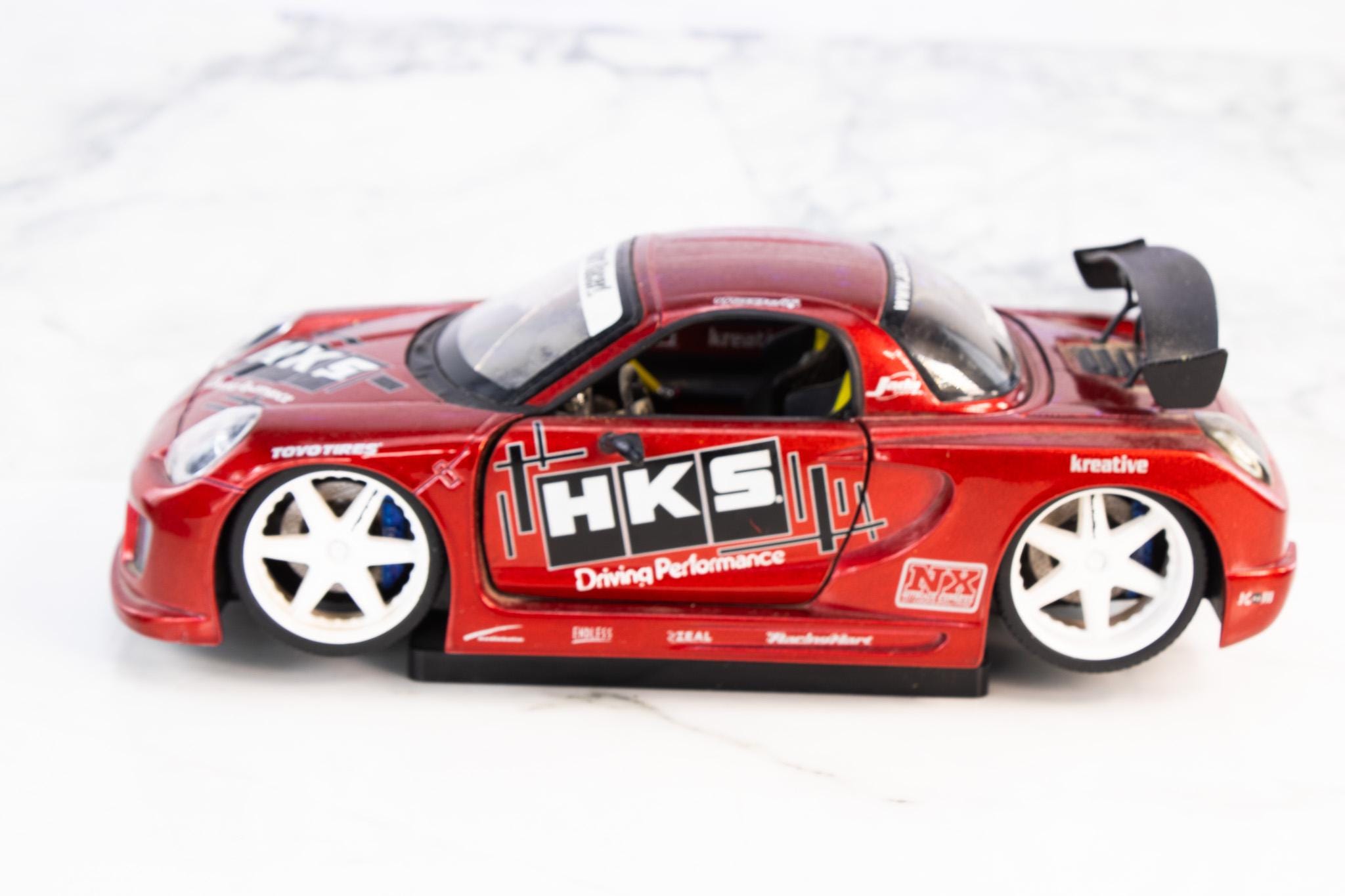 Jada Import Racer Mazda Rx-7 FD Hks 1:24 Diecast Red Rare Jdm W