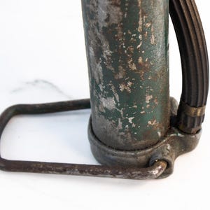 Vintage Bicycle Floor Pumps Set BikeXtras Red Pump Green Metal Pump Lot image 9