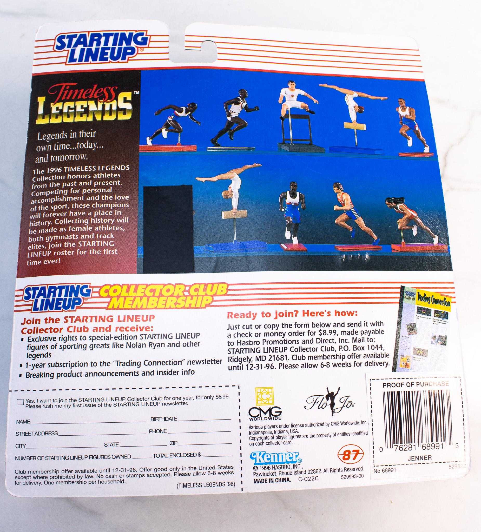 1996 Starting Lineup Bruce Jenner Figure Timeless Legends Sealed