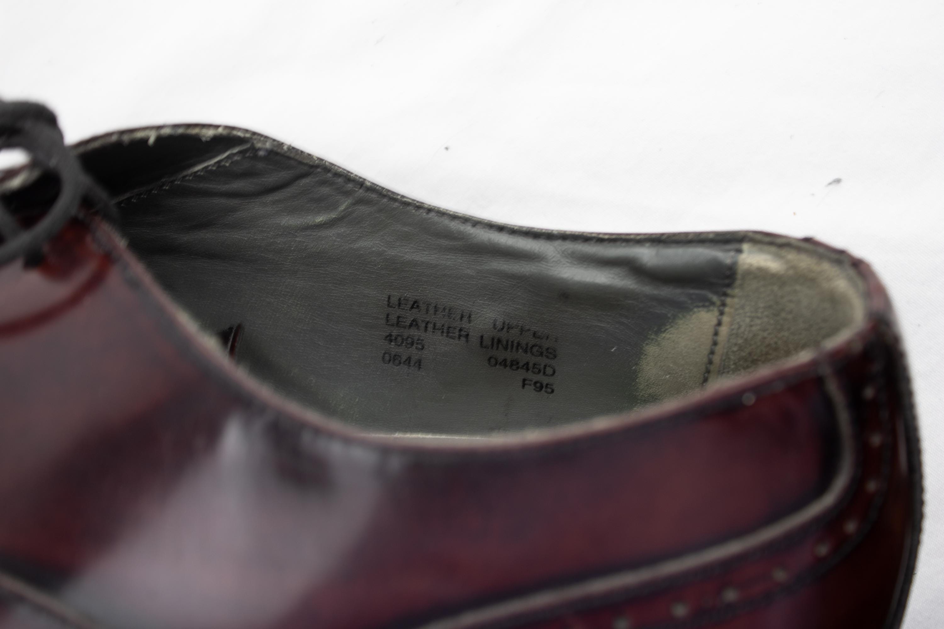 Vintage Thom McAn Men’s Burgundy Leather Wingtip Oxford Dress Shoes Size 9 Sz. 9 D | Vintage THOM Mcan Bootmaster Classics Brown  main image 2