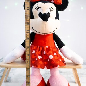 Disney Minnie Mouse Hearts Valentine Plush 14" Just Play Licensed Stuffed Animal image 2