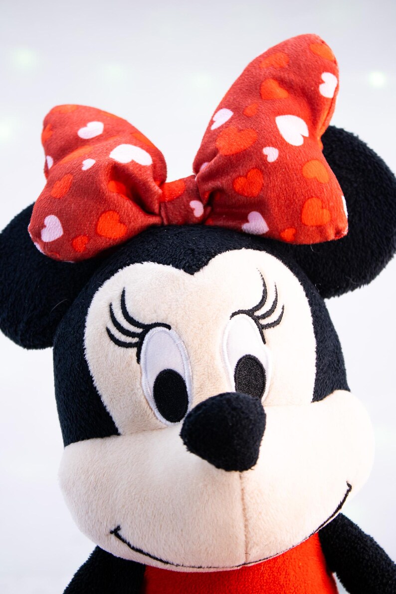 Disney Minnie Mouse Hearts Valentine Plush 14" Just Play Licensed Stuffed Animal image 9