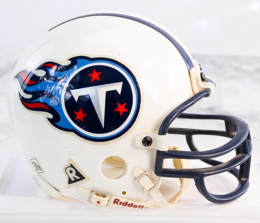 Old Riddell Logo Riddell Tennessee Titans Mini Helmet 1999 Era Inaugural Logo Orig ...