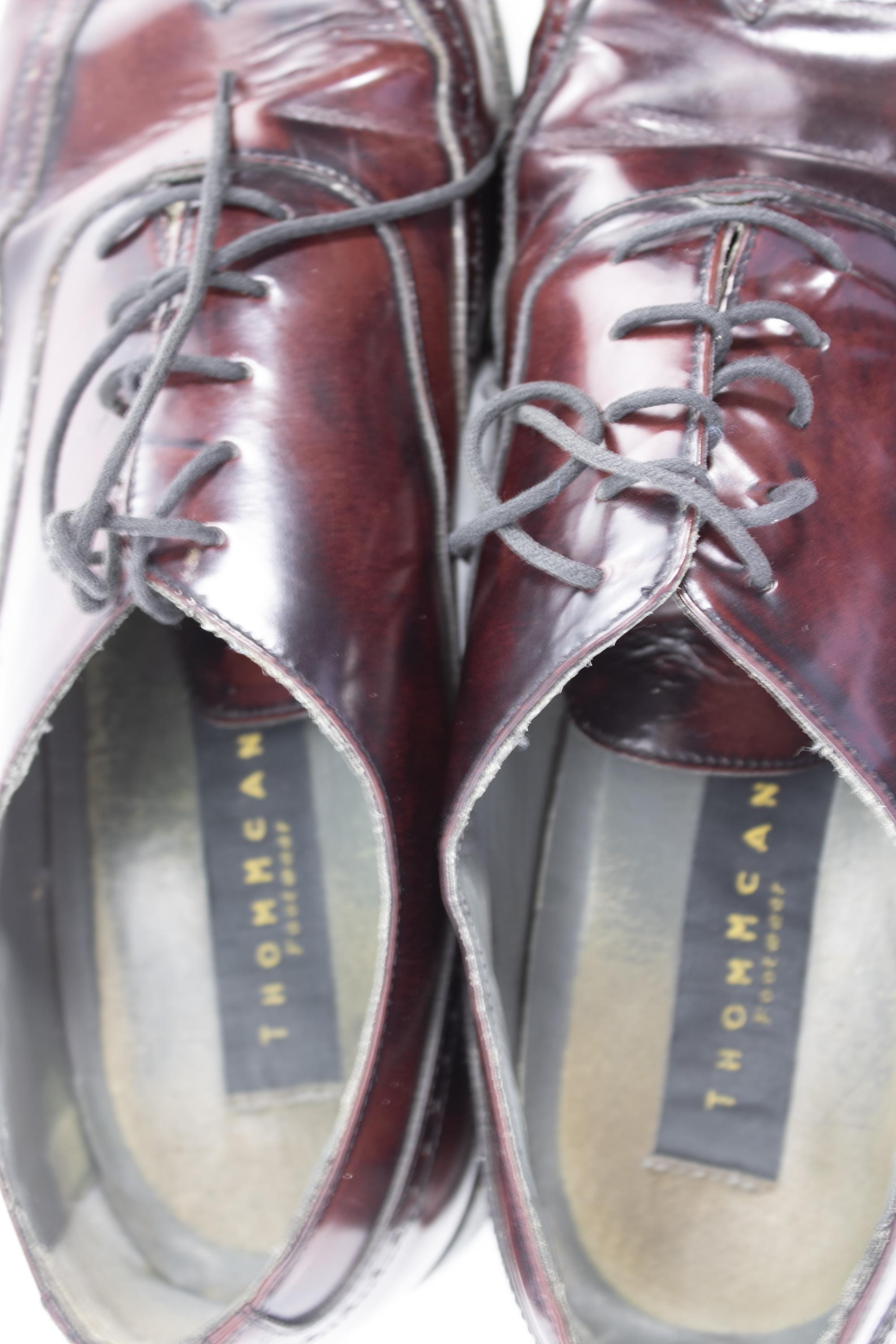 Vintage Thom McAn Men’s Burgundy Leather Wingtip Oxford Dress Shoes Size 9 Vintage Thom Mcan Burgundy Leather Oxford Wingtips | Men main image 2