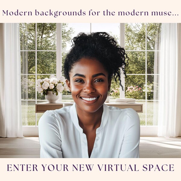 Spring Window Teams Background - Etsy