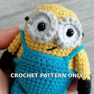 Crochet Minion Pattern: Amigurumi PDF Tutorial (Digital Download)