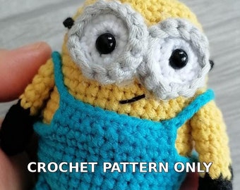SCHEMA minion all&#39;uncinetto, minion amigurumi, tutorial pdf minion