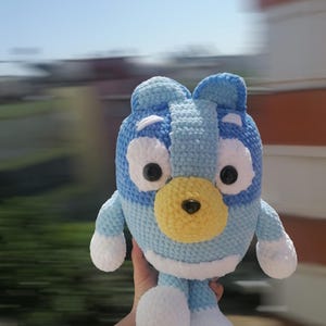 Handmade Jumbo Crochet Bluey Heeler Plush Toy