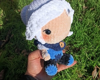 Peluche Jett Valorant fatto a mano: regalo per gamer in filato di velluto