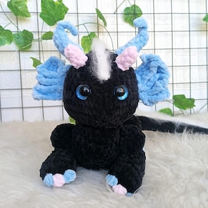 Crochet Dragon Toy: Handmade Amigurumi Stuffed Animal