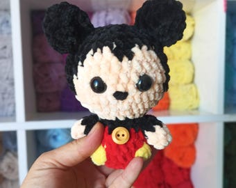 Handmade Crochet Mickey Mouse Plush – Disney-Inspired Amigurumi Toy