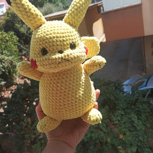 Crochet Pika – Handmade Amigurumi Pika – Soft & Cuddly Pika Plushie – Perfect Gift for Pika and Pokemo Fans