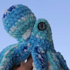 Crochet Plush Octopus | Mini Octopus Toy | Sea Creature Plush | Imagination Game | Knitted Octopus | Beach Themed Kids Room Decor