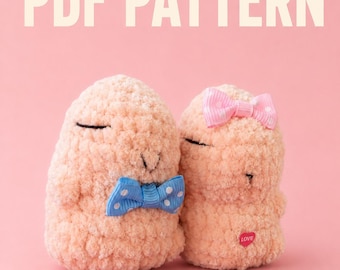 Capybara No Sew Amigurumi Crochet Pattern (PDF Pattern)