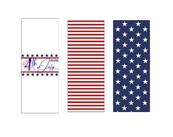 4th of July Candy Nugget Wrappers | Patriotic Party Favors (Digital Download)