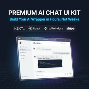Next.js 14 AI Chat UI Boilerplate | SaaS Dashboard Starter Kit