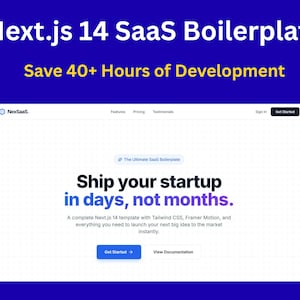 Next.js 14 SaaS Boilerplate | React Template, Tailwind CSS, Framer Motion