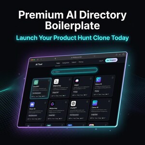 Répertoire d'outils d'intelligence artificielle | Kit d'interface utilisateur de démarrage Next.js 14 (téléchargement numérique)