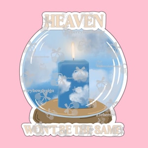 Stickers Autocollant Brillant Niall Horan Heaven The Show Bougie One Direction Music Shinning Candle
