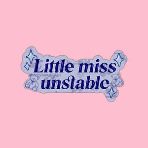 Stickers Autocollant Brillant Little Miss Unstable Maisie Peters The Good Witch BSC Music Musique Tiktok YSUFT Taylor Swift