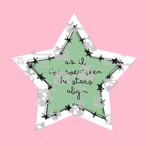 Stickers Autocollant Brillant Camden As if i've ever seen the stars align Gracie Abrams Music Musique TIWIFL This is what it feels like
