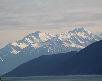 Cruising into Glacier Bay Alaska, Instant download,