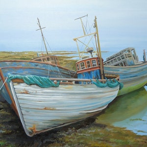 Beach Decor, Seascape,  Fine Art Giclee Print, Artwork, Ships, Wall Art, Boat painting, Home Decor