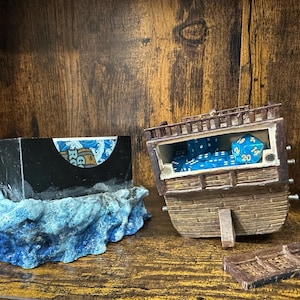 Pirate Ship Wreck Commander Deck Box, 100+ Sleeved  One-of-a-Kind MTG EDH TCG Storage