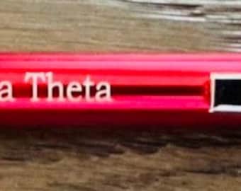 Delta Sigma Theta Penlight with Customization Option-Push Button On & Off. Sale Price ends Sunday! (Bulk Pricing Available)