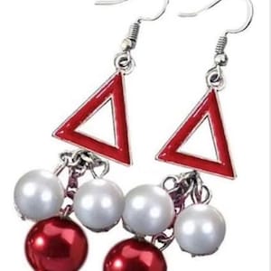 Delta Sigma Theta Earrings. Sale ends Sunday!