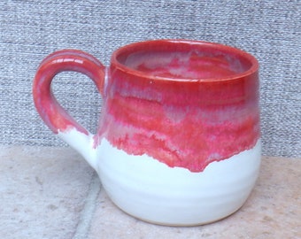 Large cuddle mug coffee tea cup hand thrown pottery ceramic handmade stoneware wheelthrown ready to ship