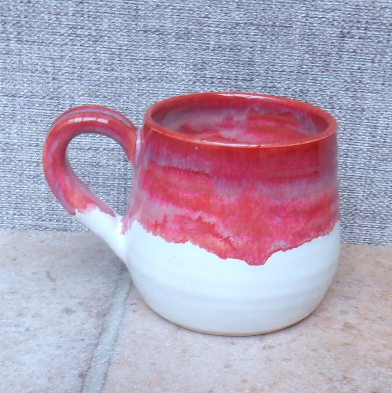 Large cuddle mug coffee tea cup hand thrown pottery ceramic handmade stoneware wheelthrown