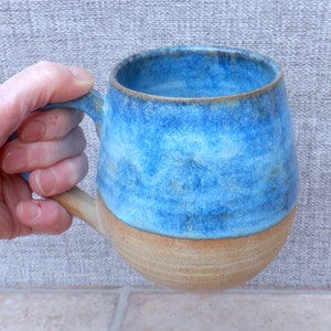 Very large cuddle mug coffee tea beer stein tankard cup hand thrown stoneware pottery ceramic handmade wheelthrown ready to ship