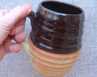 Beer stein tankard large mug pint hand thrown stoneware handmade pottery wheelthrown ceramic coffee tea ready to ship