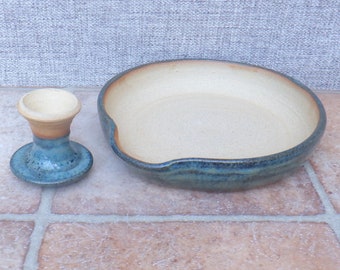 Pestle and mortar spice grinder herb stoneware pottery ceramic hand thrown handmade wheelthrown  ready to ship