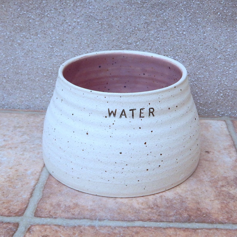 Personalised spaniel dog water bowl long eared ears dish hand Etsy