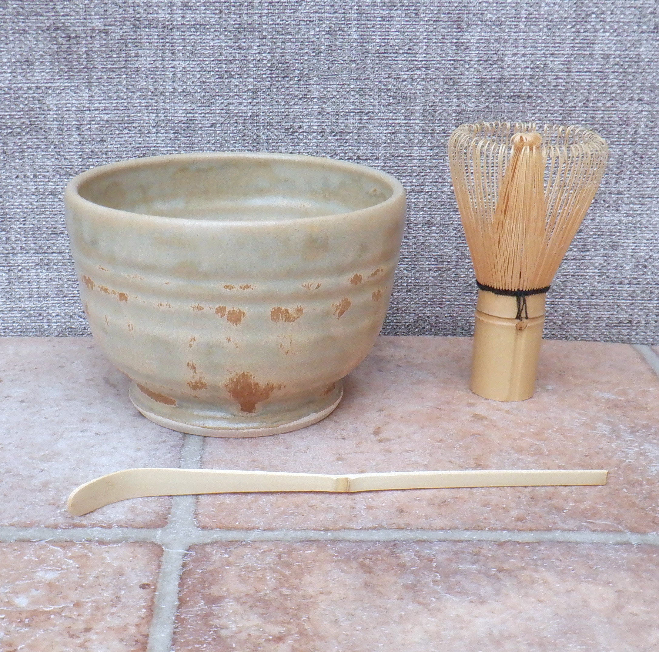 Handmade Matcha Bowl wheel thrown ceramic chawan pottery tea bowl Tea