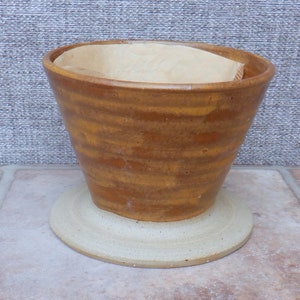 Coffee filter holder dripper pour over hand thrown stoneware handmade pottery wheelthrown ceramic ready to ship image 6